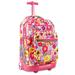 J World New York Sundance Rolling Backpack, Poppy Pansy, One Size