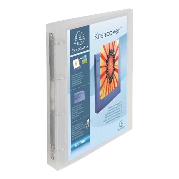 EXACOMPTA Ringbuch Kreacover 1000 A4 »4 Ringe - 30 mm« transparent, 26.8x32 cm Image