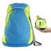 Lewis N. Clark Packable Daypack, Hiking Camping Backpack, Ditty Bag, Blue/Neon
