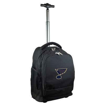 St. Louis Blues 19'' Premium Wheeled Backpack - Black