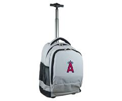 Los Angeles Angels 19" Premium Wheeled Backpack - Gray