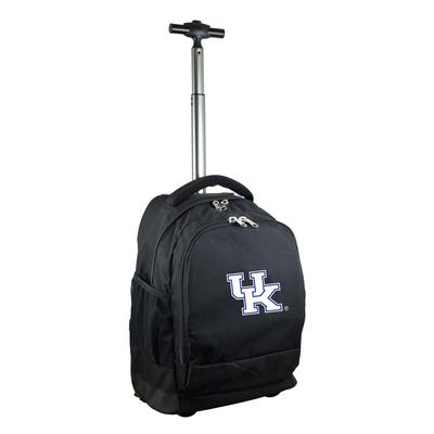 Denco NCAA Kentucky 19 in. Black Wheeled Premium Backpack