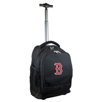 Denco MLB Boston Red Sox 19 in. Black Wheeled Premium Backpack