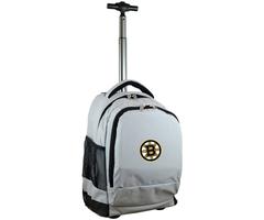 Boston Bruins 19'' Premium Wheeled Backpack - Gray