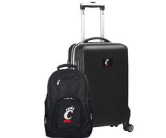 "Cincinnati Bearcats Deluxe 2-Piece Backpack and Carry-On Set - Black"