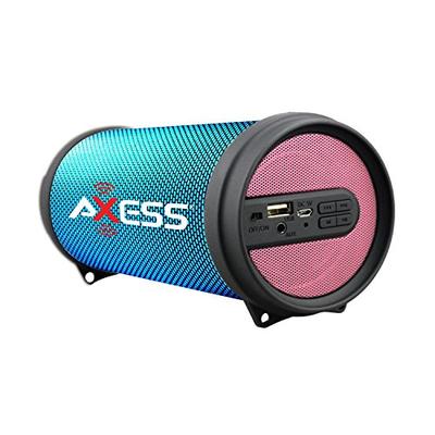 AXESS SPBL1043PK Mini Portable Bluetooth Hi-Fi Bluetooth Speaker with Dancing LED Lights, Pink