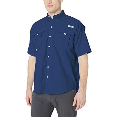 Columbia Men's PFG Bahama II Short Sleeve Shirt , Carbon, Large