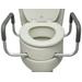 Essential Medical Supply Elevated Toilet Seat with Arms, Elongated, 19.5 x 14 x 3.5 Inch