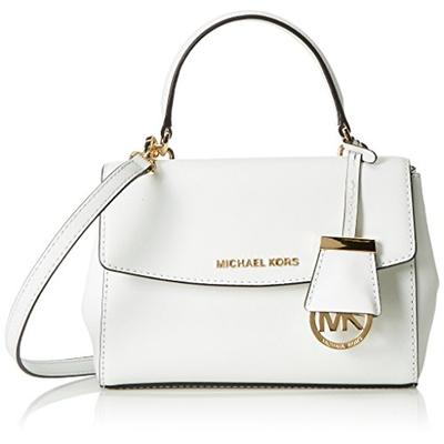 MICHAEL Michael Kors Women's Ava Extra Small Satchel, Optic White, One Size