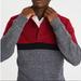 American Eagle Outfitters Sweaters | American Eagle Red Colorblock Mock Neck Sweater | Color: Gray/Red | Size: L