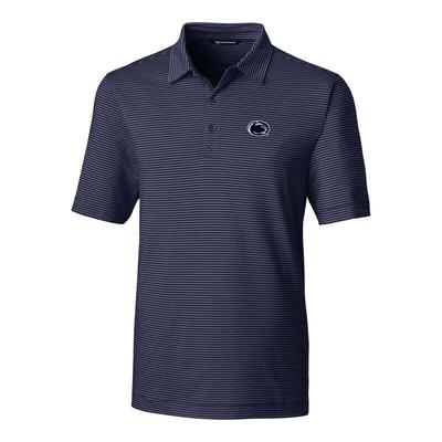 "Cutter & Buck Penn State Nittany Lions Navy Forge Pencil Stripe Polo"