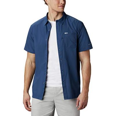 Columbia Men's Slack Tide Camp Shirt, Carbon, 2X/Tall