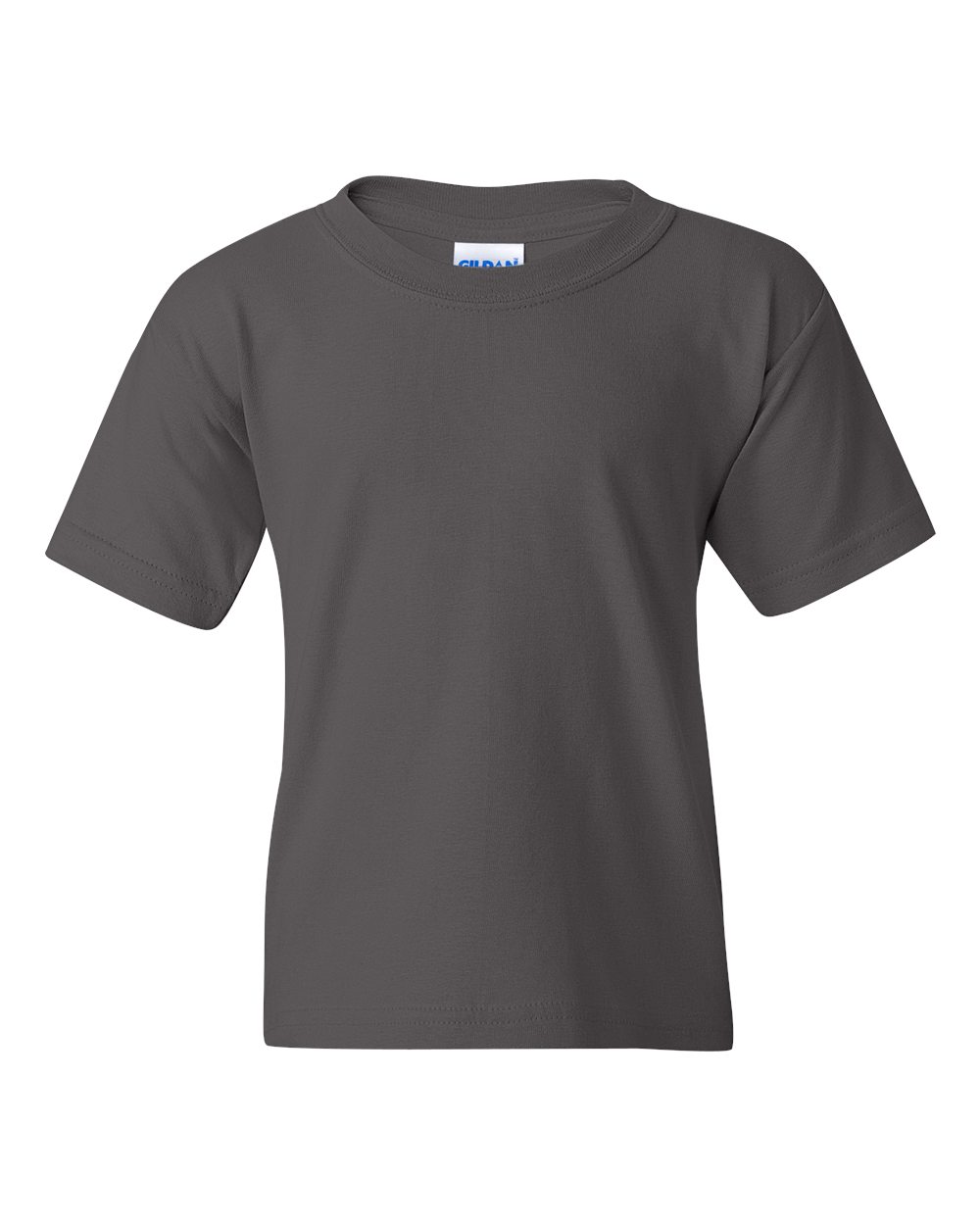 Gildan G500B Youth Heavy Cotton T-Shirt in Charcoal size Large 5000B, G5000B