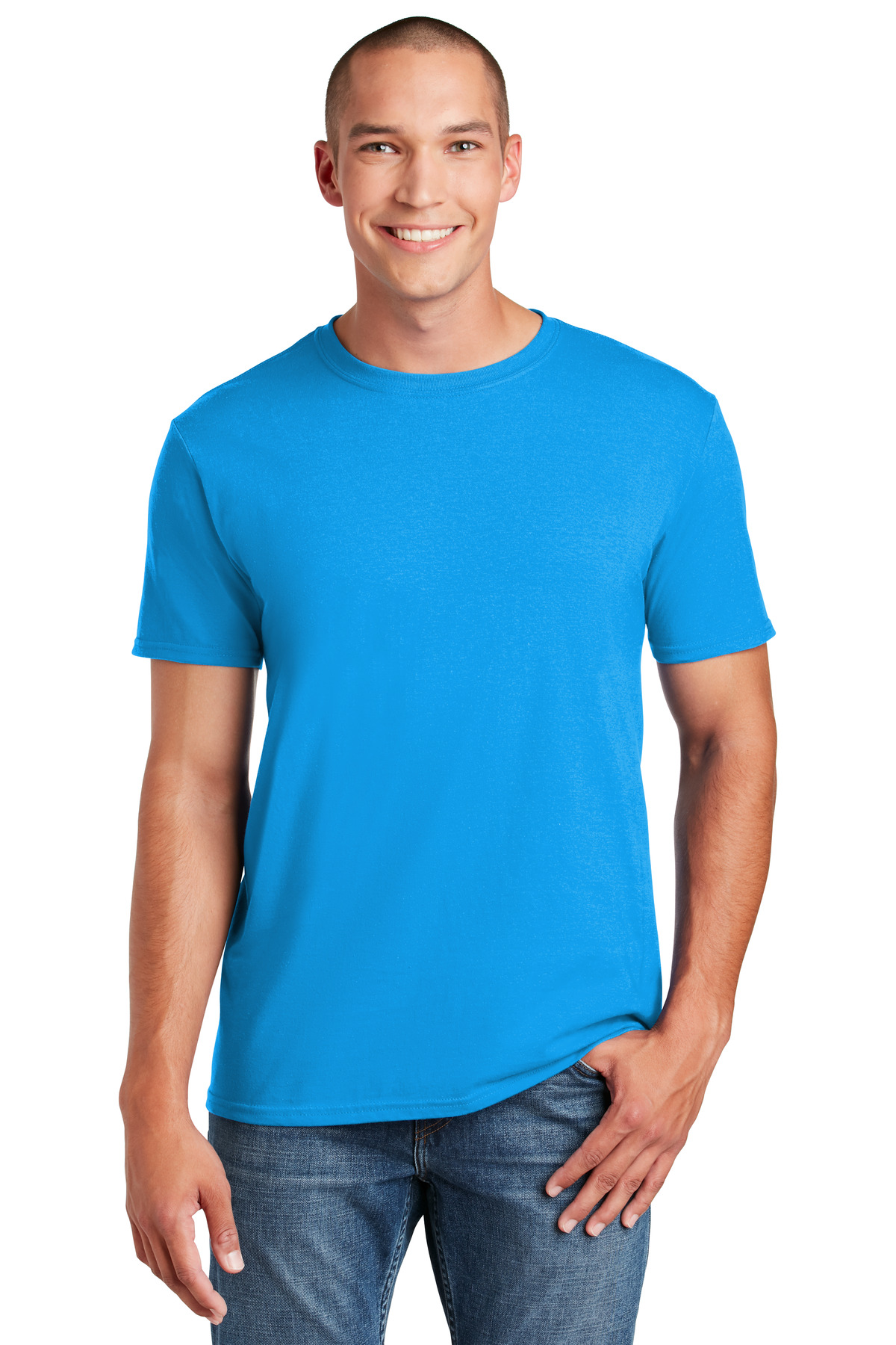 Gildan G640 Adult Softstyle T-Shirt size Small | Cotton 64000, G64000
