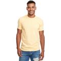 Next Level N6210 Men's CVC Crewneck T-Shirt in Banana Cream size XS | Cotton/Polyester Blend 6210, NL6210