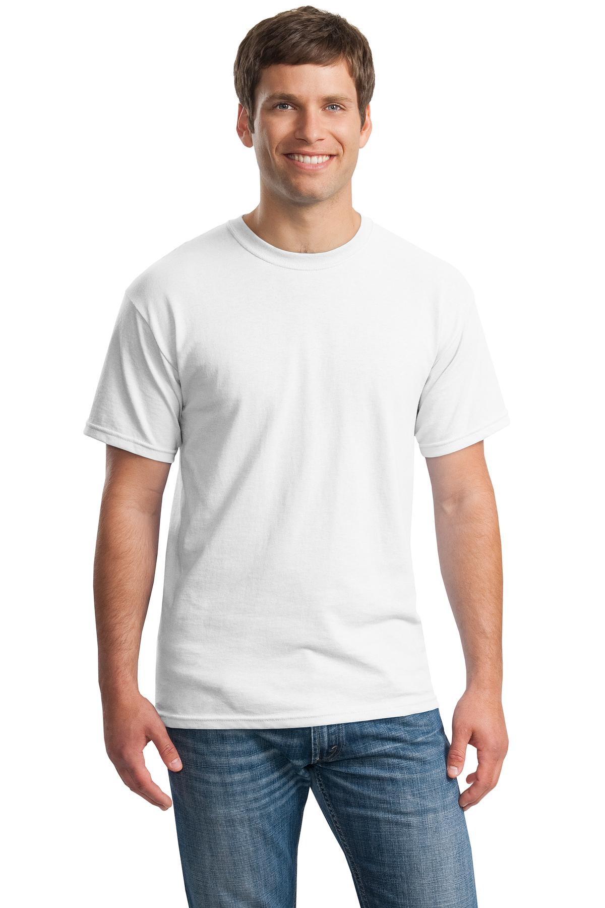 Gildan G500 Adult Heavy Cotton T-Shirt in White size 3XL 5000, G5000