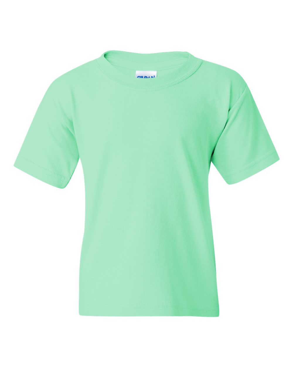 Gildan G500B Youth Heavy Cotton T-Shirt in Mint Green size XL 5000B, G5000B