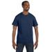 Jerzees 29M Adult 5.6 oz. DRI-POWER ACTIVE T-Shirt in Vintage Heather Navy Blue size 2XL | Cotton/Polyester Blend 29MT, 29MR, 29MTXR