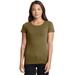 Next Level N1510 Women's Ideal T-Shirt in Military Green size Large | Cotton/Polyester Blend 1510, NL1510