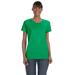 Gildan G500L Women's Heavy Cotton T-Shirt in Irish Green size Medium | Cotton/Polyester Blend 5000L, G5000L