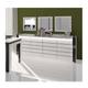 Buffet, bahut, enfilade LINA avec LED + 3 x miroirs. - Blanc