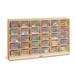 Jonti-Craft 30 Compartment Cubby w/ Bins Wood in Brown | 35.5 H x 57.5 W x 15 D in | Wayfair 04310JC