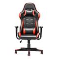 Gaming Chair, Racing Style Office High Back Ergonomic Conference Work Chair Reclining Computer PC Swivel Desk Chair with Headrest&Lumbar Cushion 170 Degree Reclining Angle (Red)