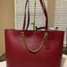 Coach Bags | 78218 Signature Chain Central Tote Nwt Price Firm | Color: Gold/Red | Size: 17" (L) X 11 1/2" (H) X 6" (W)