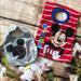 Disney Accessories | 2 Mickey Bibs | Color: Gray/Red | Size: Osbb