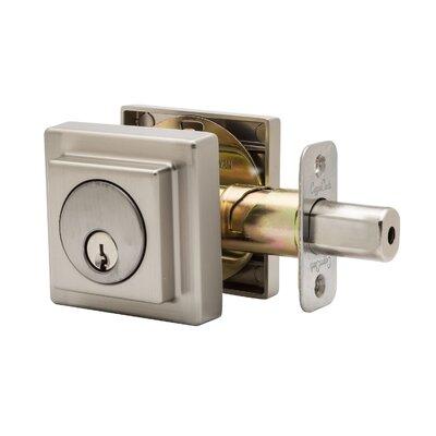 Copper Creek Mid Century Modern Style Contemporary Double Cylinder Deadbolt DBS2420SS