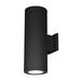 WAC Lighting DS-WD08-S930S-BK Tube Architectural 8" LED Up and Down Wall Light Straight Spot Beam 30