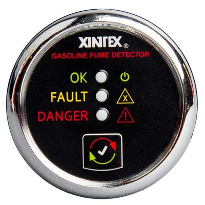 "Fireboy-Xintex Tools Gasoline Fume Detector & Alarm w/Plastic Sensor - Chrome Bezel Display"