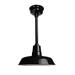 Cocoweb 18" LED Ceiling Barn Light in Black with Mahogany Bronze Downrod - BOA-18BK-DR-MB