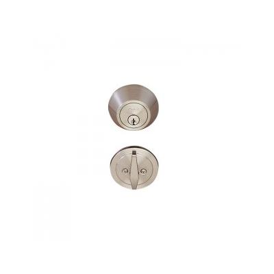 "Better Home Products UL10626DC U.L Listed Single Cylinder Deadbolt in Satin Nickel"