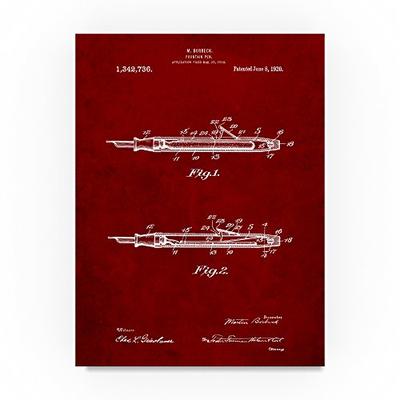 Fountain Pen by Cole Borders, 35x47-Inch Canvas Wall Art