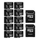 Gigastone Micro SD Card 32GB 10-Pack with 2x SD Adapter + 4x Mini-case, Full HD Video, Surveillance Security Cam Action Camera Drone, 90MB/s Micro SDHC UHS-I U1 C10 Class 10