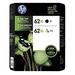 HP 62XL High Yield Ink, Combo Pack, 2 Pack