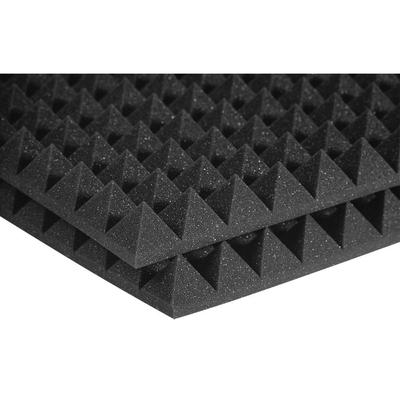 Auralex Studiofoam Pyramid Panels - 2 ft. W x 2 ft. L x 2 in. H - Charcoal (Half-Pack: 12 Panels per