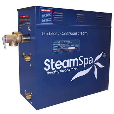 9 Kw Steam Bath Generator Package With Built-In Auto Drain, Polished Chrome
