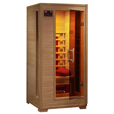 Radiant Sauna 1-2 Person Hemlock Infrared Sauna with 3 Ceramic Heaters