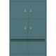 BISLEY Armoire à casiers LateralFile™, 4 casiers et 2 tiroirs hauteur 375 mm, doulton