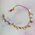 Anthropologie Jewelry | Celestrial Moon Star Charm Bracelet Rose Gold | Color: Gold | Size: Os