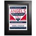 Los Angeles Angels 12'' x 16'' Dual Tone Framed Wall Art