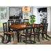 Darby Home Co Beesley Butterfly Leaf Rubberwood Solid Wood Dining Set Wood/Upholstered in Brown | 30 H in | Wayfair DABY5536 39638842