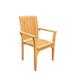 Teak Smith Lua Stacking Teak Patio Dining Chair Wood in Brown | 37.5 H x 23.5 W x 19 D in | Wayfair DCLua_1_AA