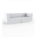 Vondom Vela - Resin Outdoor Sofa - 86.5"L - Basic Plastic in Gray | 28.25 H x 86.5 W x 39.25 D in | Wayfair 54170-ICE