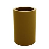 Vondom Cilindro - High Resin Pot Planter - Lacquered Resin/Plastic in Brown | 29.5 H x 19.75 W x 19.75 D in | Wayfair 40450F-CHAMPAGNE