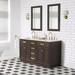 Sand & Stable™ Allencoe 60" Double Bathroom Vanity Wood/Marble in Brown | 34.2 H x 60 W x 22 D in | Wayfair 08DF9E213CCF49A69858AA3AD5C58EC8