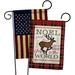 Breeze Decor 2 Piece Cheer Reindeer Impressions Decorative 2-Sided Polyester 19" x 13" Garden Flag Set in Black/Red | 18.5 H x 13 W in | Wayfair