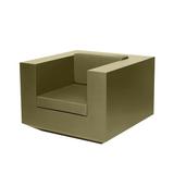 Vondom Vela - Resin Lounge Outdoor Chair - Basic Plastic in Brown | 28.25 H x 39.25 W x 39.25 D in | Wayfair 54023-KHAKI